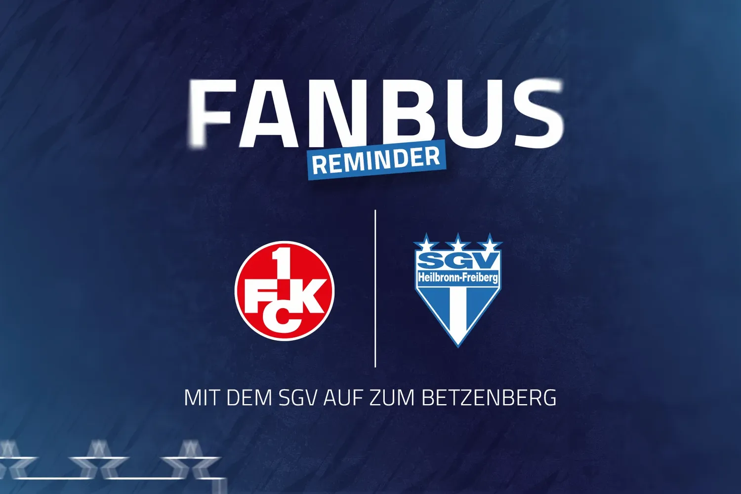 Ticket- und Fanbus-Infos zum SGV-Saisonstart auf dem „Betze“