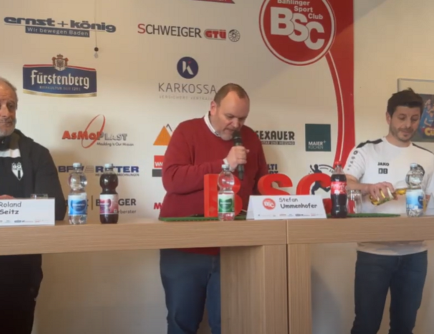 Pressekonferenz I Bahlinger SC vs. SGV Freiberg Fußball | 22. Spieltag | Saison 2023/24