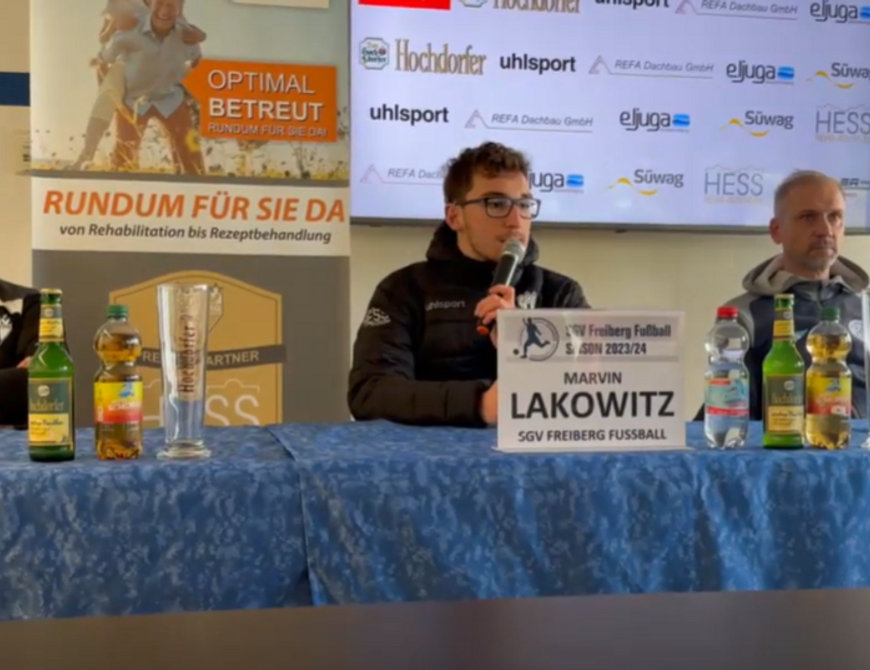 Pressekonferenz I SGV Freiberg Fußball vs. FC Astoria Walldorf| 25. Spieltag | Saison 2023/24