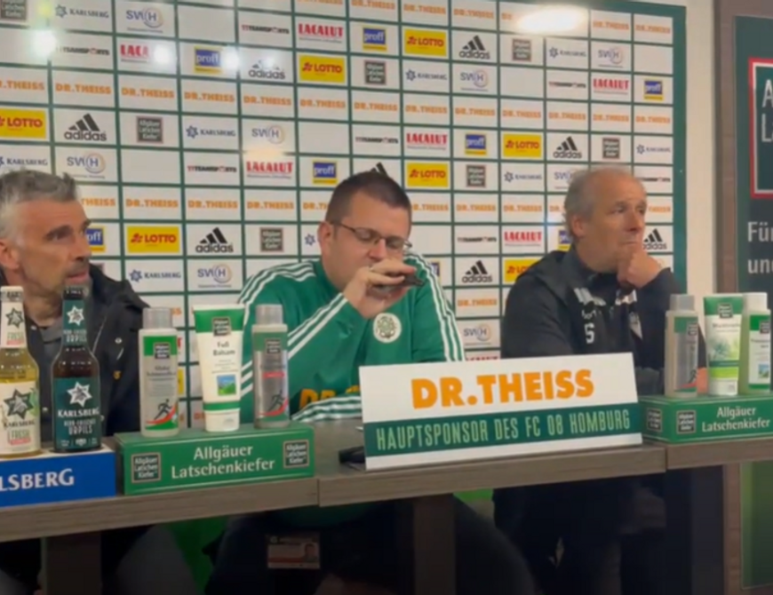 Pressekonferenz I FC 08 Homburg vs. SGV Freiberg Fußball | 27. Spieltag | Saison 2023/24