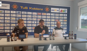 Pressekonferenz I TUS Koblenz vs. SGV Freiberg Fußball | 29. Spieltag | Saison 2023/24