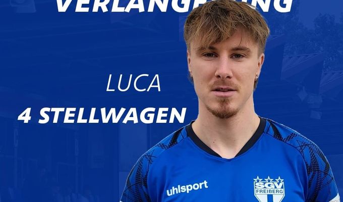 SGV Freiberg verlängert mit Luca Stellwagen